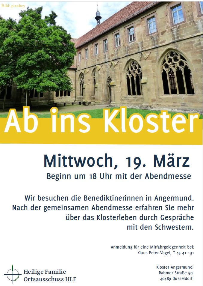 2025-03 HLF Ab ins Kloster (c) Pixabay/Matthias Grunwald