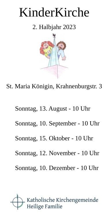 Flyer Kinderkirche 2-2023 (c) RachelGladis
