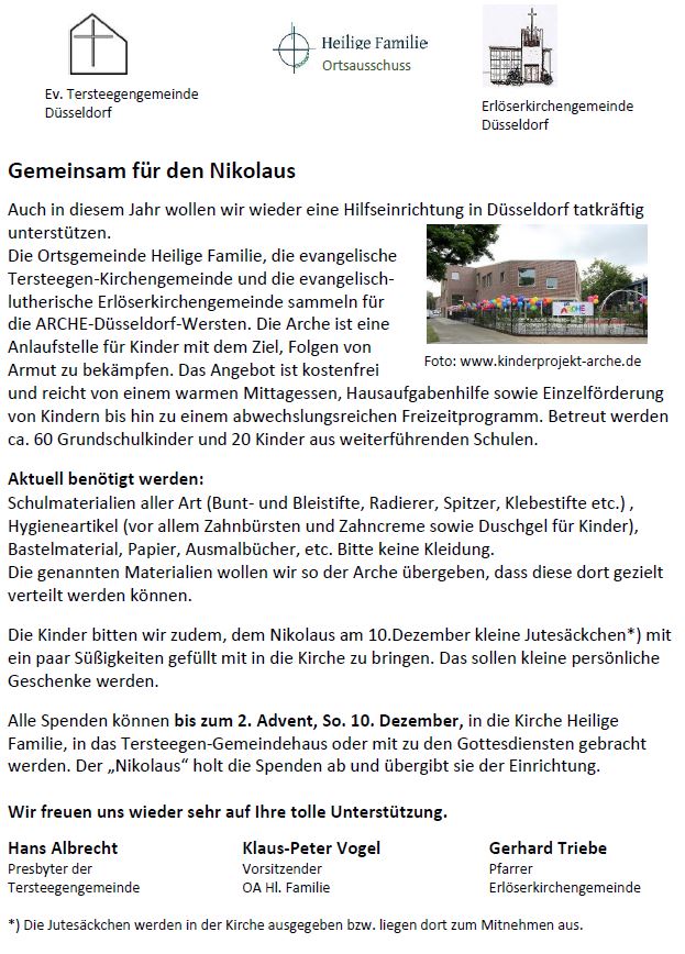 Nikolausaktion (c) Klaus Peter Vogel