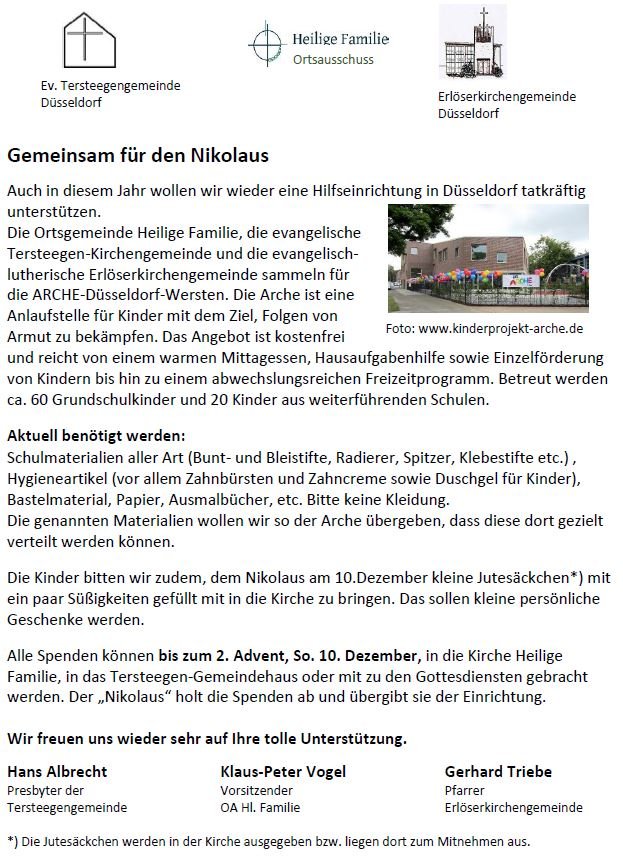 Nikolausaktion (c) Klaus Peter Vogel